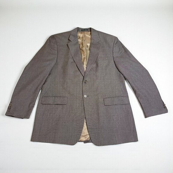Lauren Ralph Lauren Mens 44L Wool Blazer Gray Made In Canada Classic Style - Picture 1 of 15